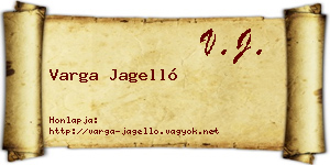 Varga Jagelló névjegykártya